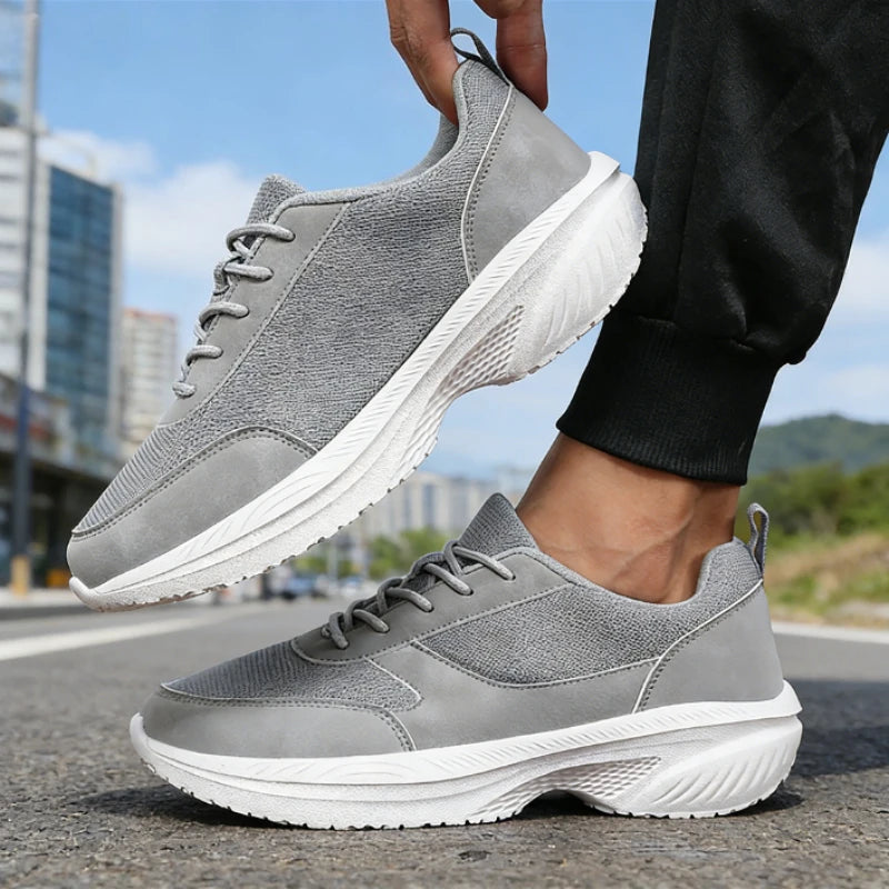 Wide Toe Men's Breathable Slip-On Running Sneakers Running Sneakers Axl
