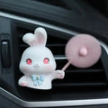 Cute Animal Car Vent Air Freshener – Resin Clip Ornament Car Air Freshener Axl rabbit