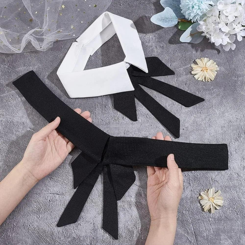 2-Piece Detachable False Collar Set – Peter Pan & Bow Tie Detachable Collar Set Axl