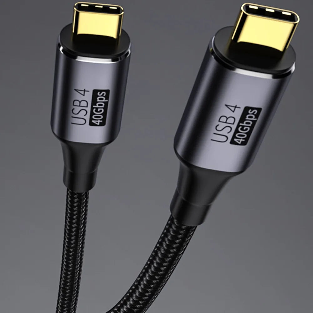 8K@60Hz USB4 Thunderbolt 3 Cable 40Gbps USB-C – Straight/Elbow USB-C Cable Axl
