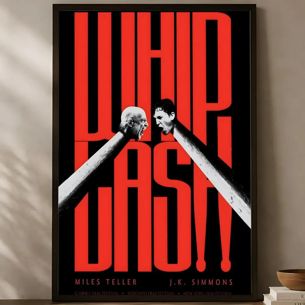 Whiplash Movie Poster – Self-Stick HD PVC Waterproof Wall Art Movie Wall Poster Axl White02 15X20cmNoframe