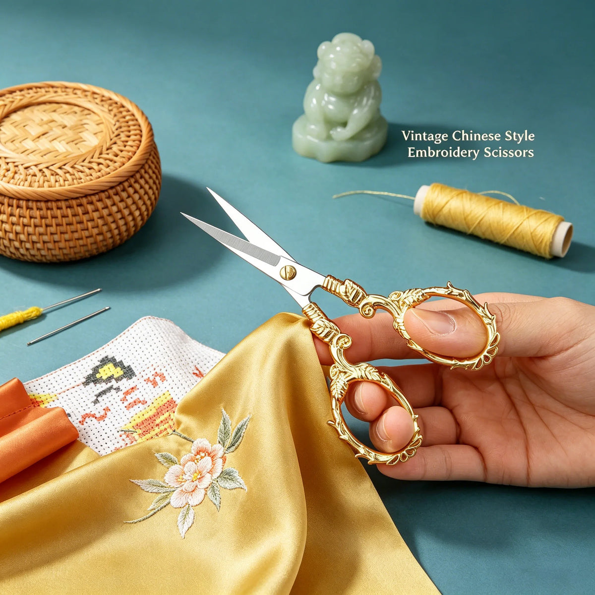 Embroidery Scissors – Precision Stainless Steel Sewing Snips Embroidery Scissors Axl