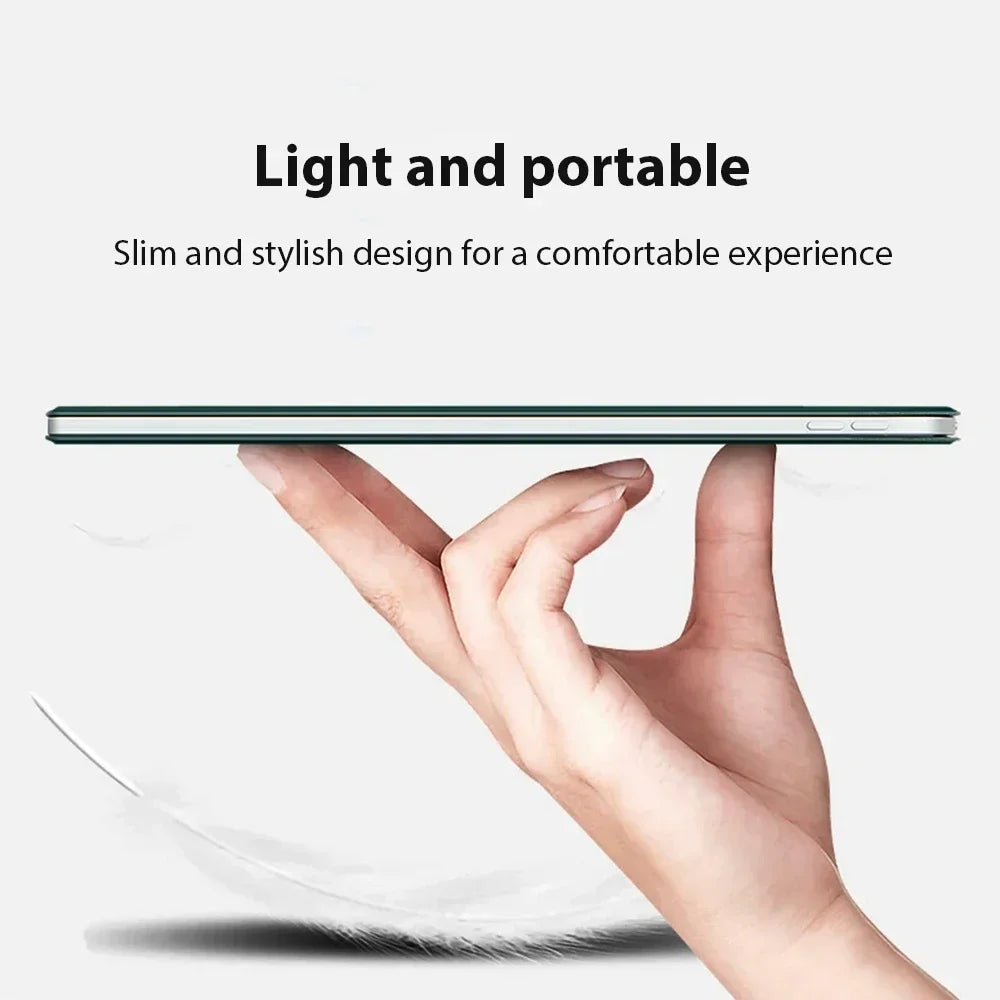 Smart Magnetic Folio iPad Case – Auto-Wake, Tri-Fold Stand Tablet Folio Case Axl