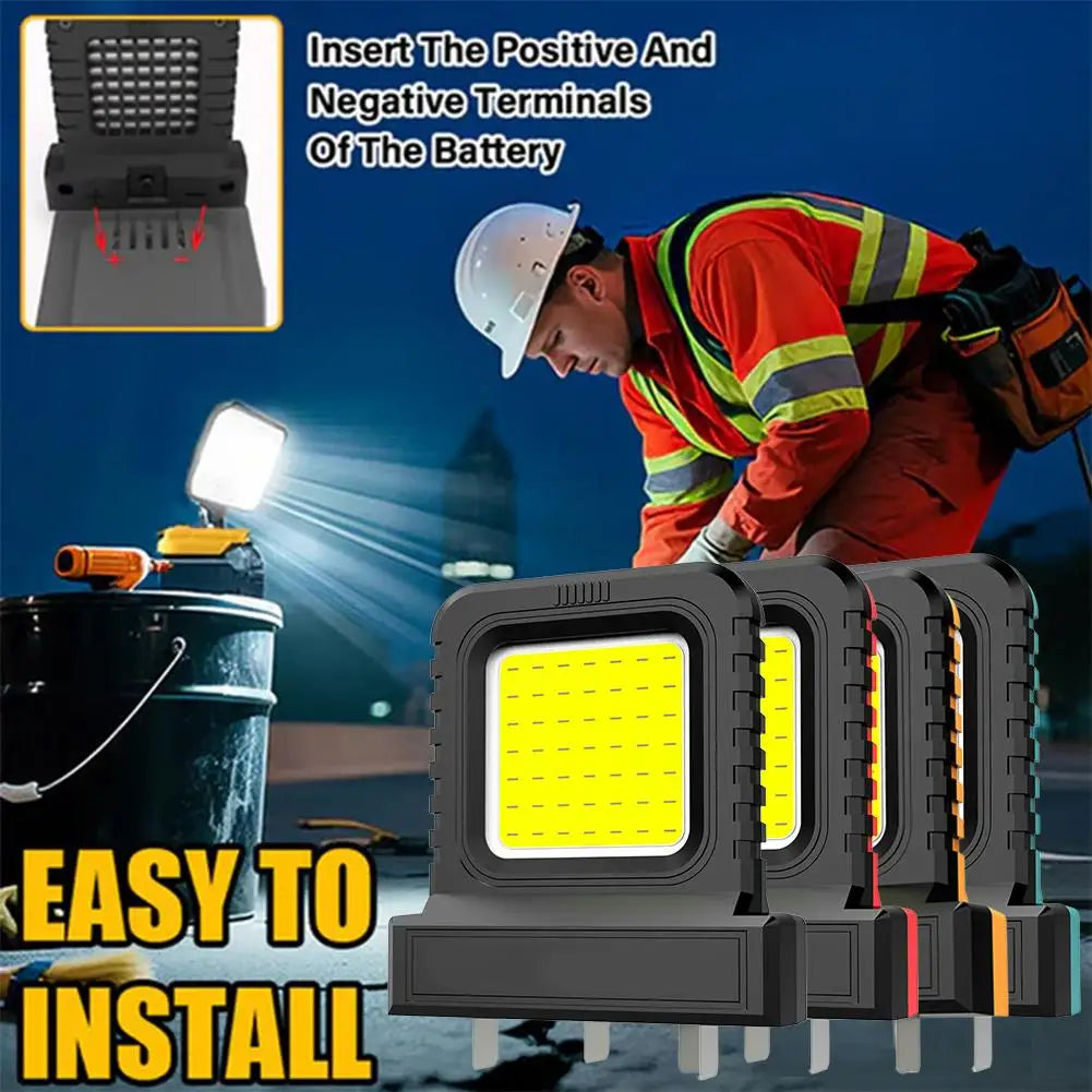 18V–21V LED Work Light for Makita Milwaukee DeWalt Bosch LED Work Light Axl
