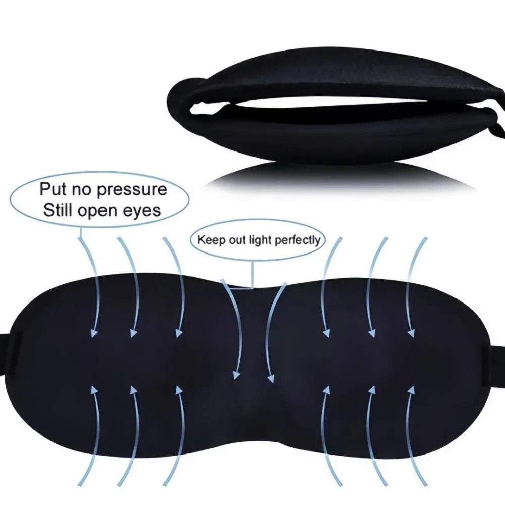 3D Sleep Eye Mask 2-Pack | Light Blocking Travel Blindfold Sleep Eye Mask Axl