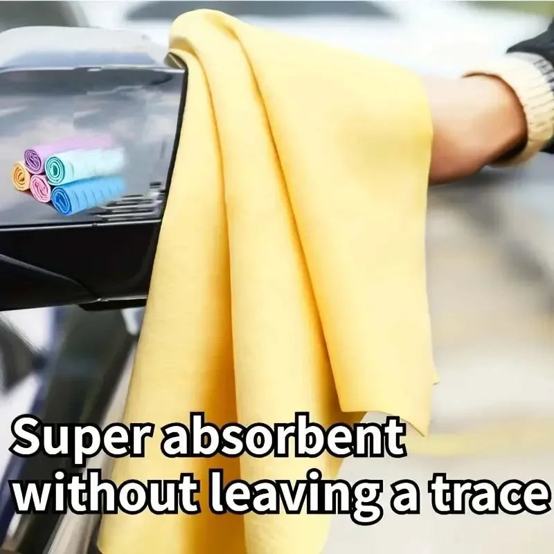 Super Absorbent Car Wash Towel – Cleaning & Polishing Car Wash Towel Axl YELLOW 66 43cm 26 17in