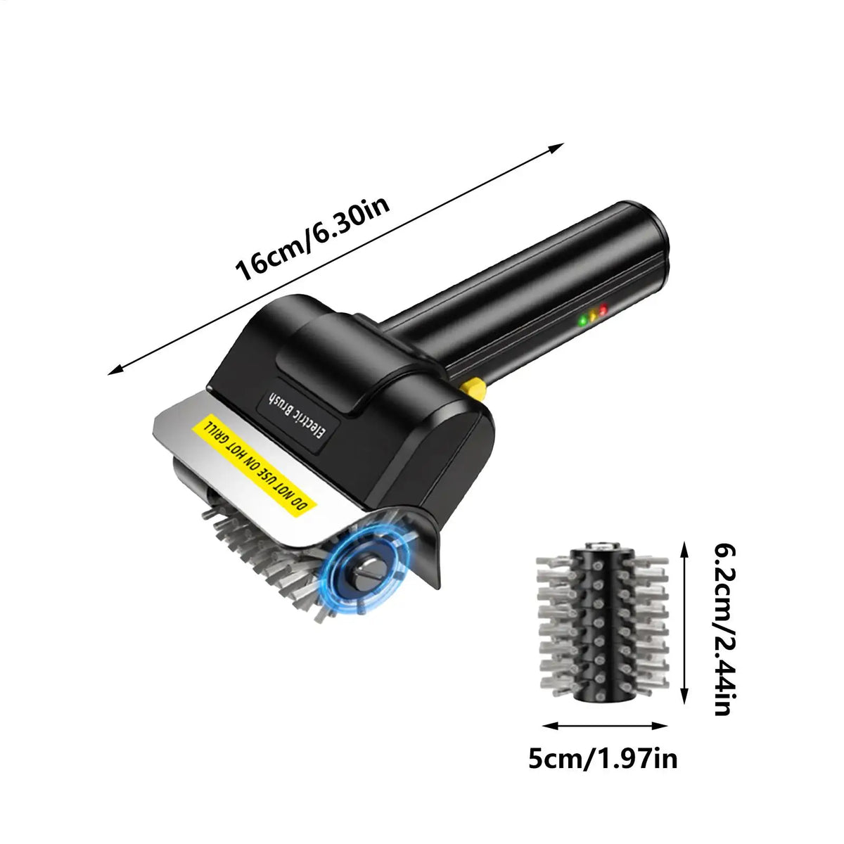 Electric BBQ Grill Brush – USB Rechargeable Wire Bristle Cleaner Electric Grill Brush Axl