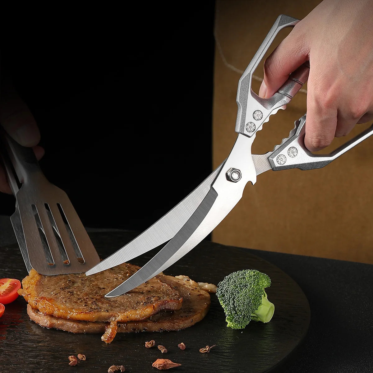 Multifunctional Kitchen Scissors – BBQ & Poultry Shears Kitchen Scissors Axl