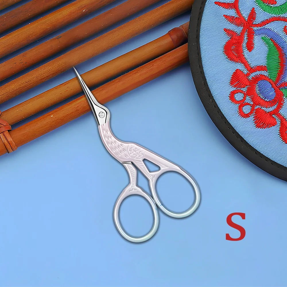Retro Vintage Embroidery Scissors – Stainless Steel Craft Tool Embroidery Scissors Axl Scissors-Pink-S