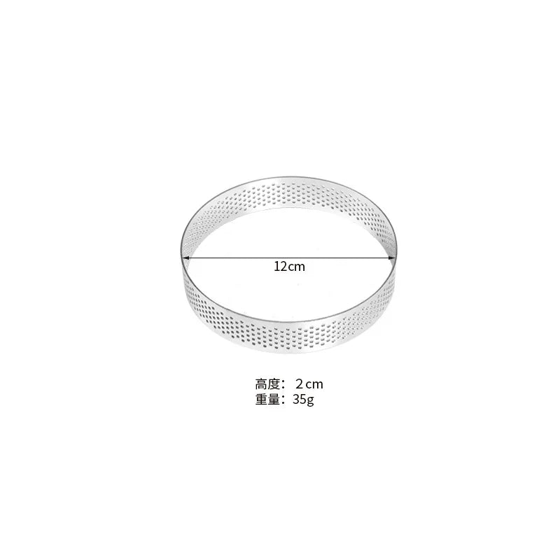 Stainless Steel Tart Ring & Mousse Cake Mold | Round Cutter Cake Mold & Cutter Axl 12cm