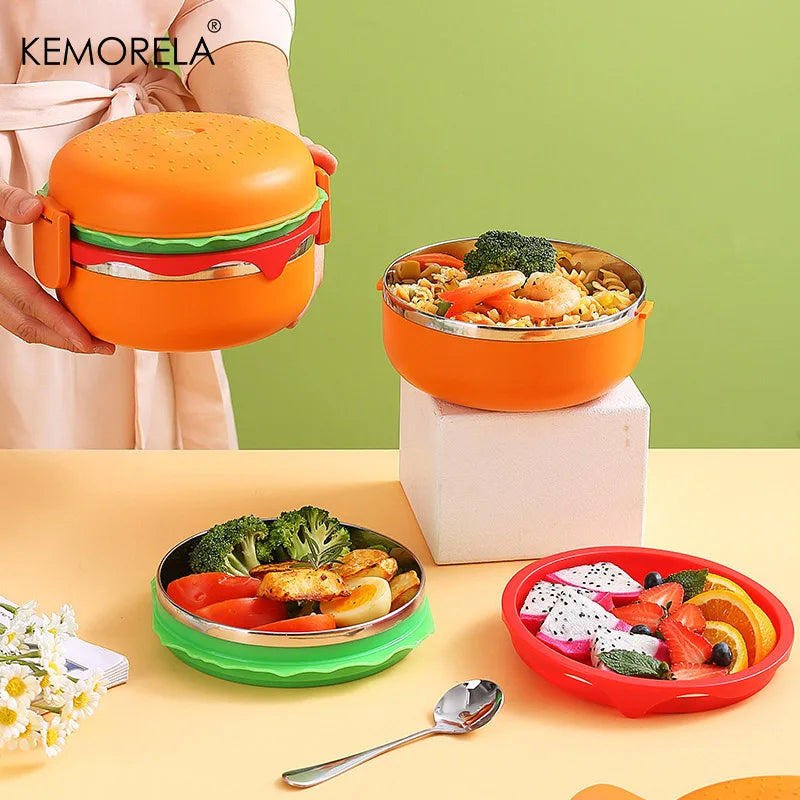 KEMORELA Double-Layer Insulated Lunch Box | Microwave Safe Insulated Lunch Box Axl
