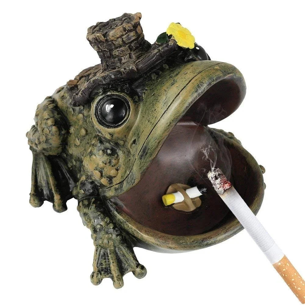 Animal Ashtray – Frog Turtle Crocodile Resin Garden Decor Decorative Ashtray Axl