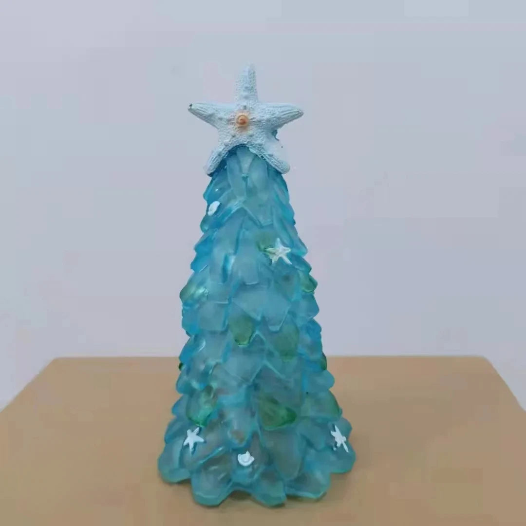 Jade Starfish Resin Christmas Ornament | Tree & Home Decor Christmas Ornament Axl L blue