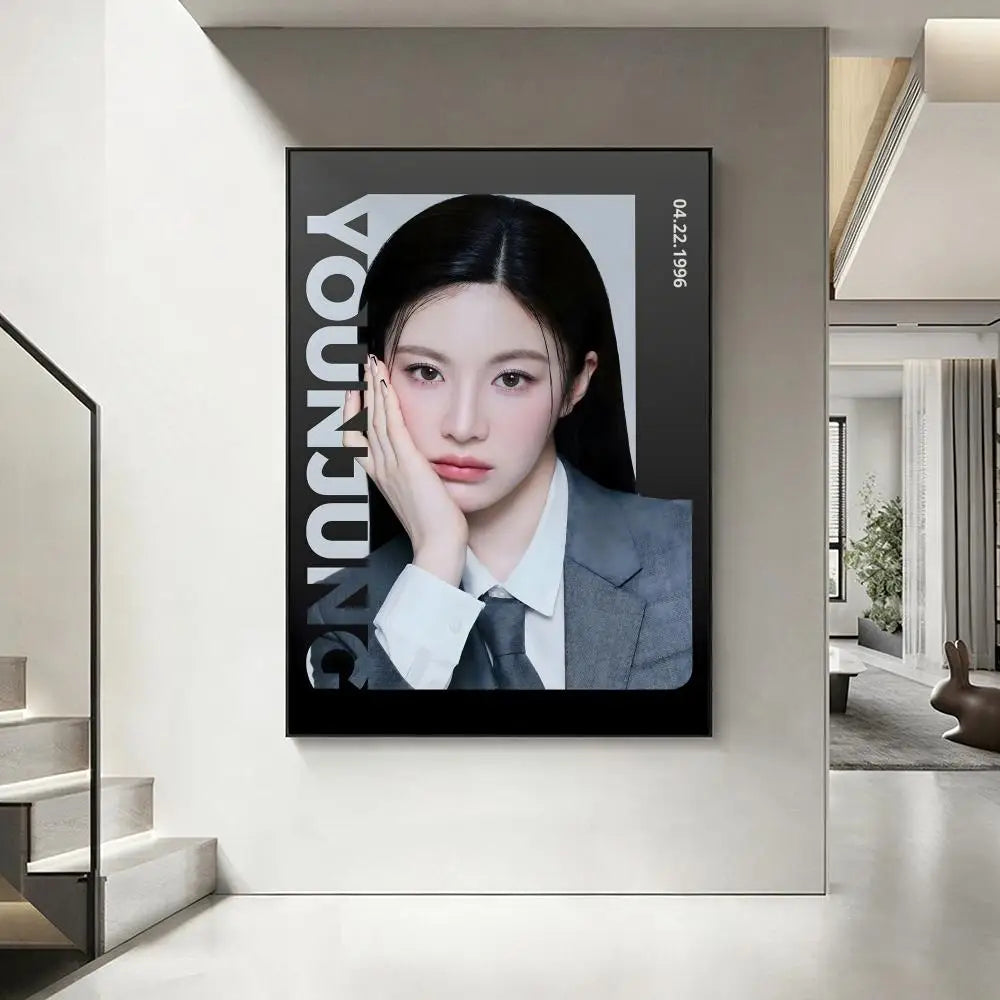 Go Youn-jung HD Art Poster – Waterproof Aesthetic Wall Decor Wall Art Poster Axl White1 15X20cmNoframe