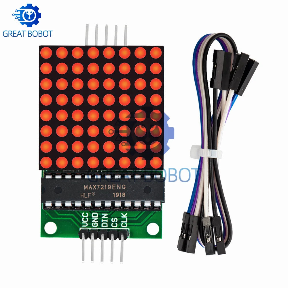 8x8 MAX7219 Dot LED Matrix Module for Arduino – 5V MCU LED Matrix Module Axl