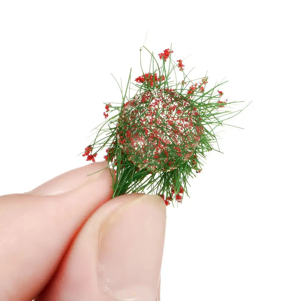Miniature Grass Tufts & Flower Clusters – Wargame Terrain Decor Miniature Scenery Tufts Axl