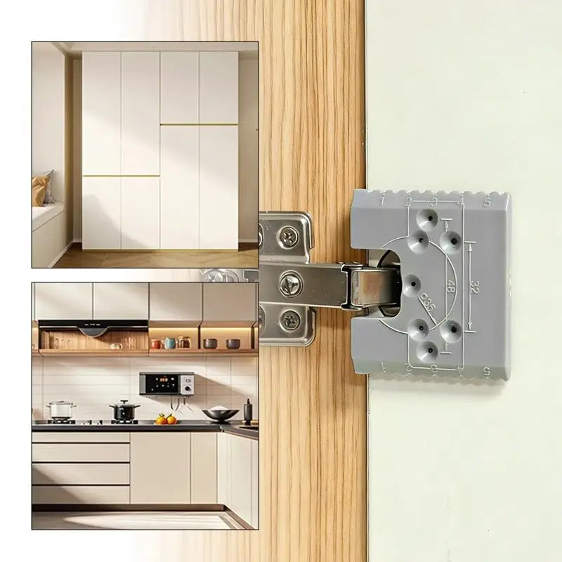 Hinge Installation Jig | Cabinet Door Positioning Tool Woodworking Hinge Jig Axl