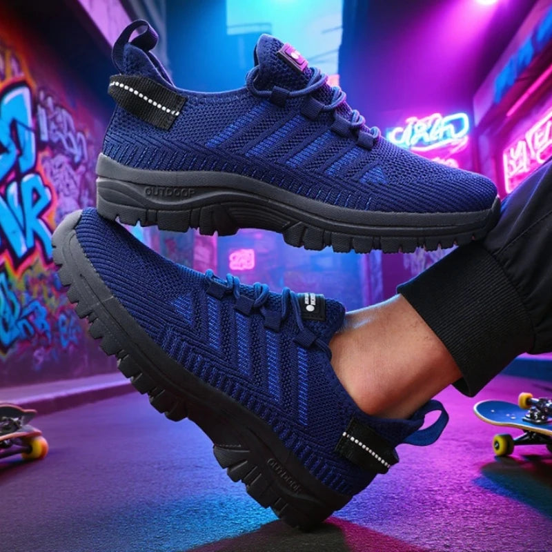 ZULIWAGN Men's Lightweight Mesh Running Sneakers | Sizes 36–46 Men's Running Sneakers Axl