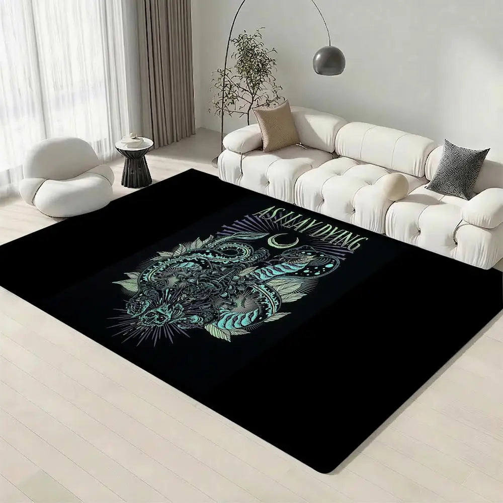 As I Lay Dying Band Flannel Floor Mat – Non-Slip Indoor Rug Flannel Floor Mat Axl