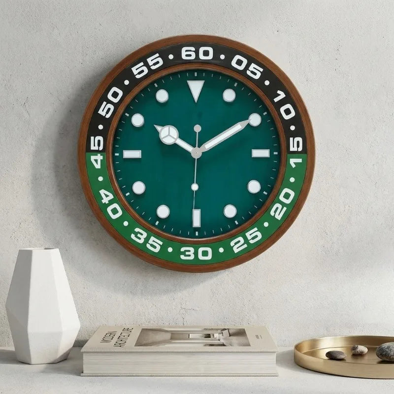 Modern Luminous Silent Wall Clock – Large Minimalist Decor Decorative Wall Clock Axl
