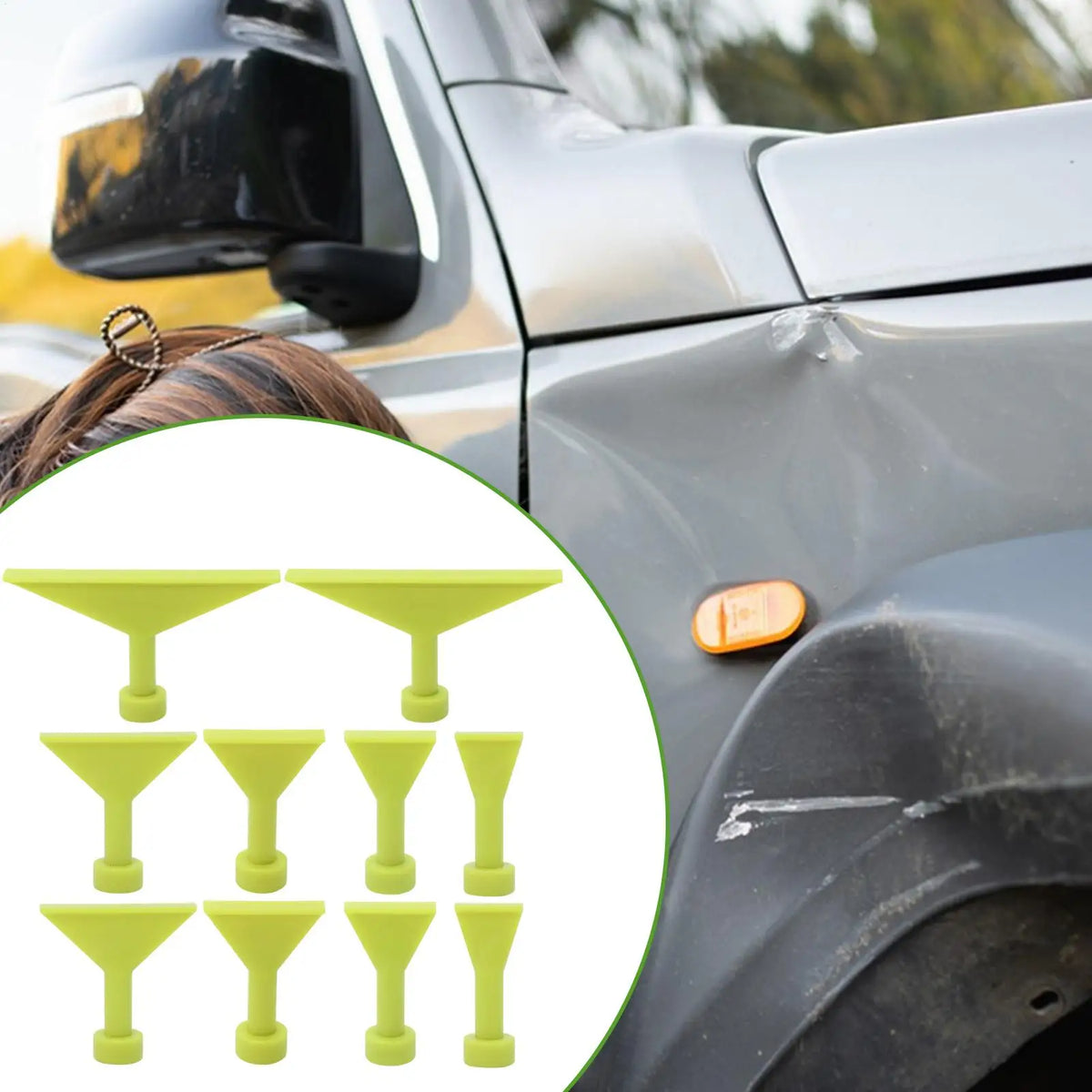 10-Pc Car Dent Puller Tabs | Paintless Dent Repair Kit Dent Repair Kit Axl