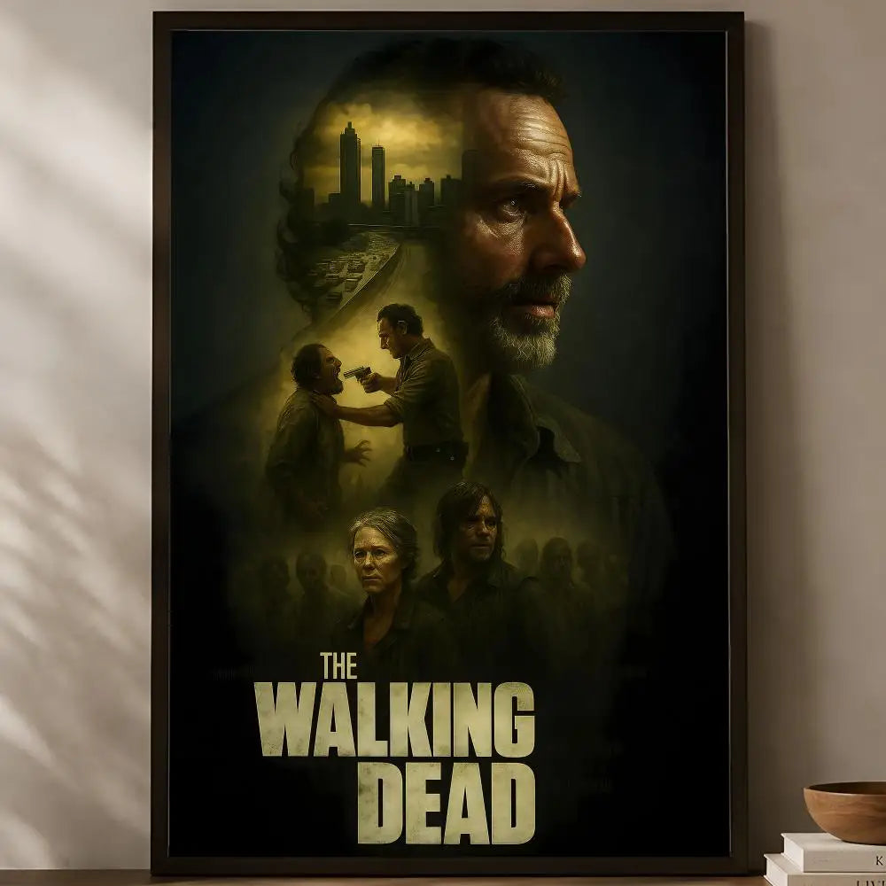 Walking Dead Self-Stick HD PVC Wall Poster – Waterproof Decor