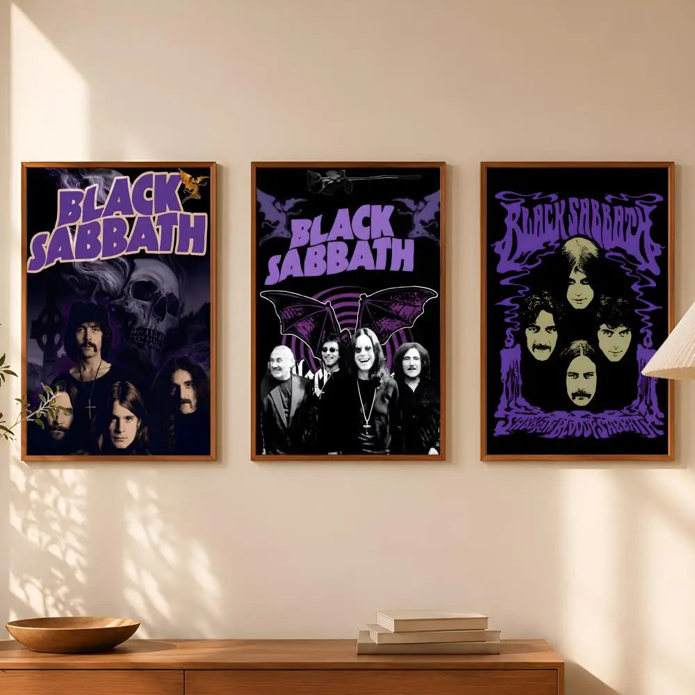 Black Sabbath HD PVC Wall Poster – Self-Stick Waterproof Art Wall Art Poster Axl