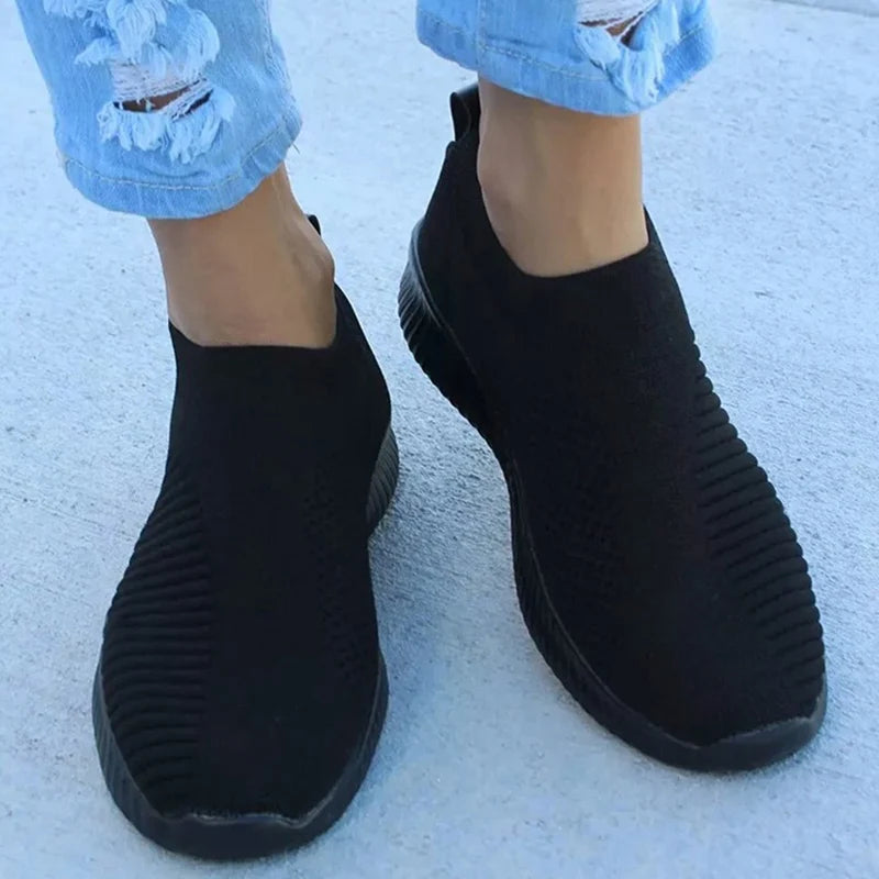HAJINK Women's Slip-On Sneakers – Breathable Casual Sports Shoes Slip-On Sneakers Axl