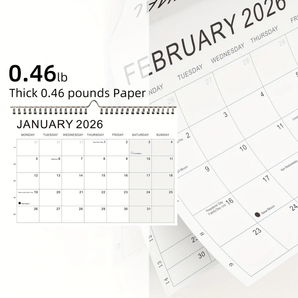 2026 Desktop Monthly Calendar | Daily Planner Jan 2026–Jun 2027 Desktop Calendar Axl
