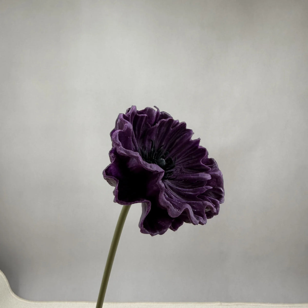 10 PU Poppy Artificial Flower Stems 39cm – Wedding & Home Decor Artificial Flower Stems Axl plum