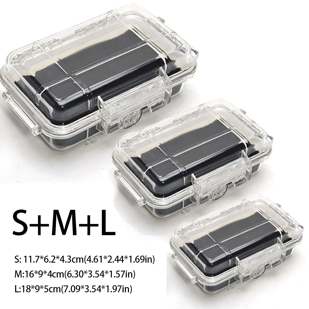 Waterproof Shockproof ABS Dry Box – Outdoor Storage Case S/M/L Waterproof Dry Box Axl S-M-L