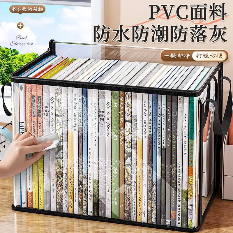 Clear PVC Storage Box Flip-Top Lid & View Window Organizer PVC Storage Box Axl