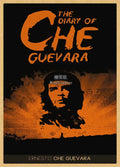 Che Guevara Vintage Kraft Paper Poster – Retro Wall Art Vintage Wall Poster Axl 41 30x20cm