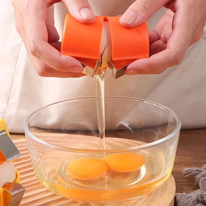 Handheld Eggshell Opener – Portable Egg Cracker for Baking Egg Cracker Tool Axl