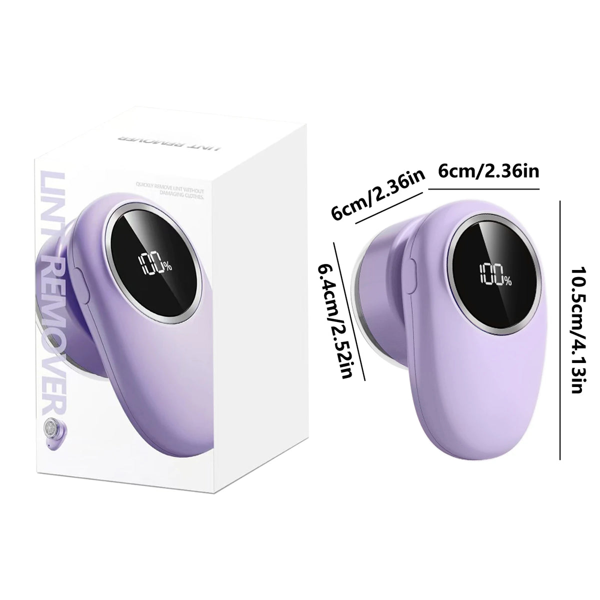 ONEKA Rechargeable Fabric Shaver & Lint Remover for Sweaters Fabric Lint Shaver Axl Purple