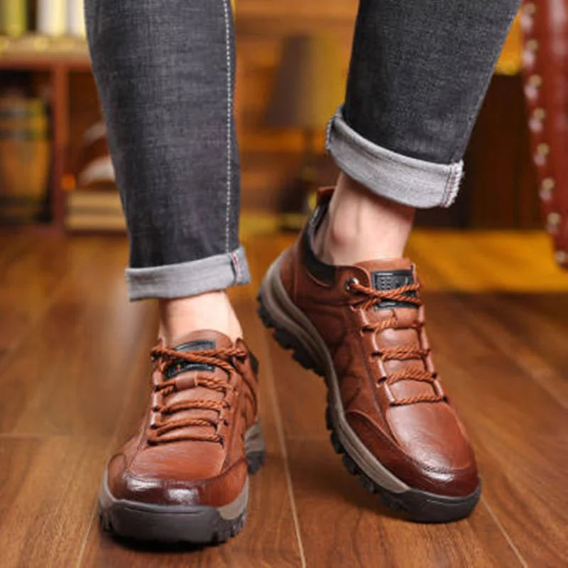 Men's Lightweight Anti-Slip Outdoor Sneakers | Lace-Up Casual Men's Casual Sneakers Axl