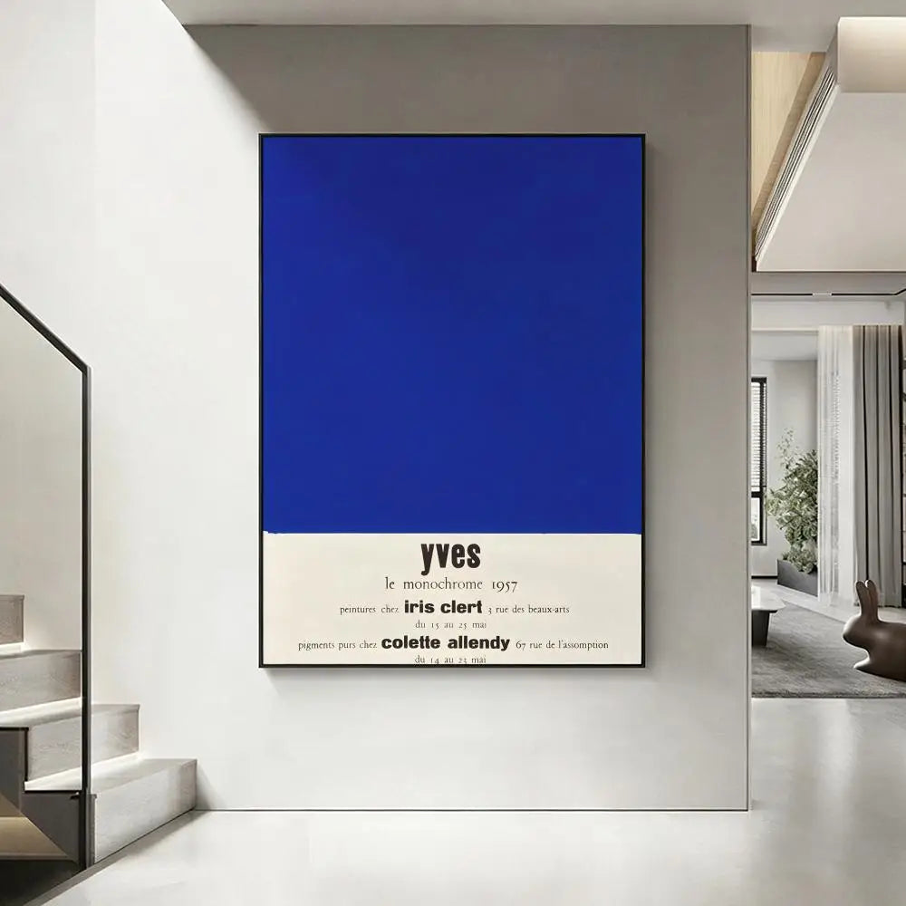 Yves Klein Art Poster – HD Modern Wall Decor | Home & Bar Wall Art Poster Axl White5 21X30cmNoframe