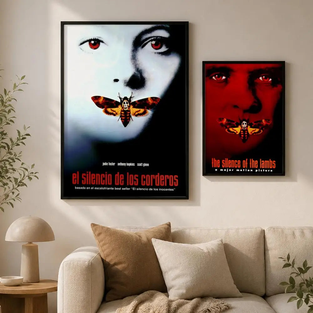 Silence of the Lambs PVC Wall Poster – Peel & Stick HD Art Movie Wall Poster Axl