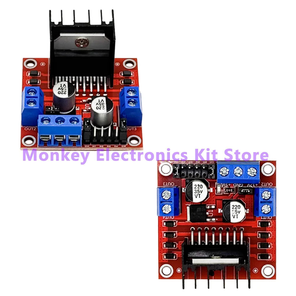 L298N Motor Driver Kit – Motors, Wheels & Dupont Lines Motor Driver Kit Axl 2pcs L298N