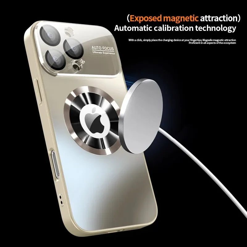 Titanium Matte MagSafe iPhone Case with Camera Lens Guard iPhone MagSafe Case Axl