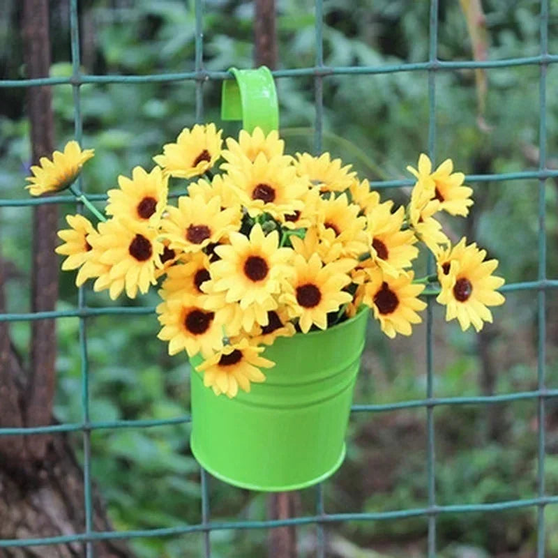 Iron Wall Hanging Flower Pot with Hook – Balcony Planter Wall Hanging Planter Axl