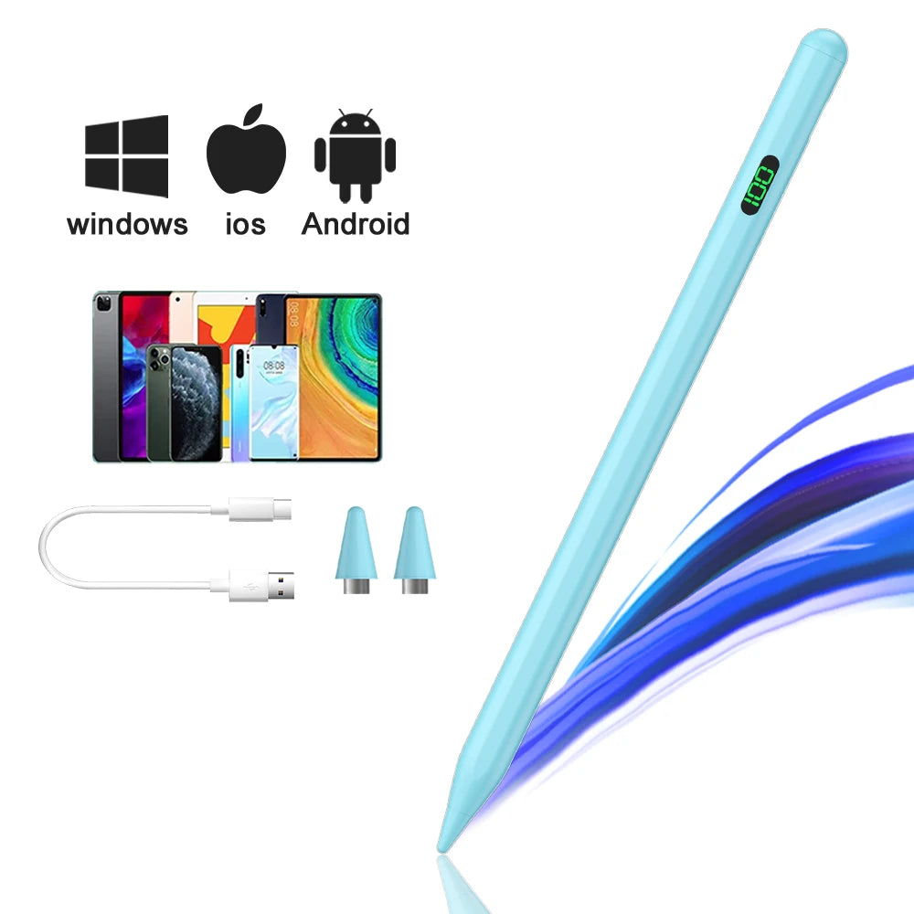 Universal Stylus Pen for iPhone, iPad, Android & Windows Rechargeable Stylus Pen Axl Universal-Blue