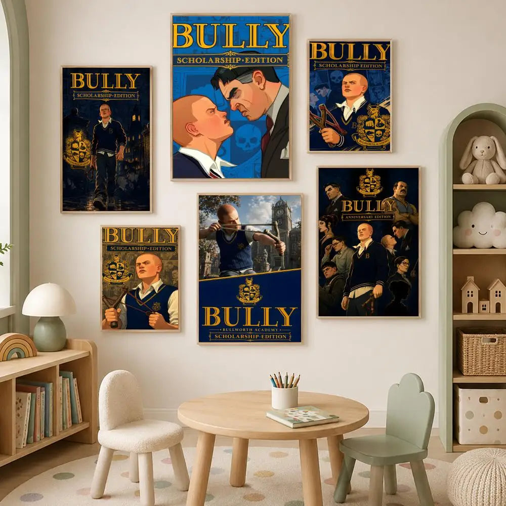 Bully Game HD PVC Self-Stick Wall Art Poster | Waterproof Decor Wall Art Poster Axl