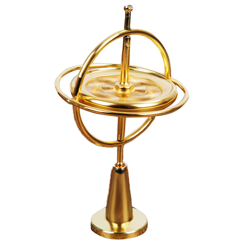 Self-Balancing Anti-Gravity Gyroscope Finger Top Toy Gyroscope Spinning Top Axl Gold