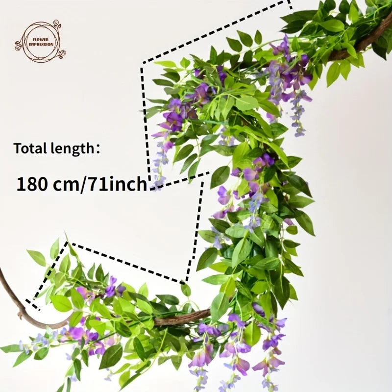 Artificial Wisteria Ivy Vine Garland – Wedding & Home Decor Artificial Vine Garland Axl