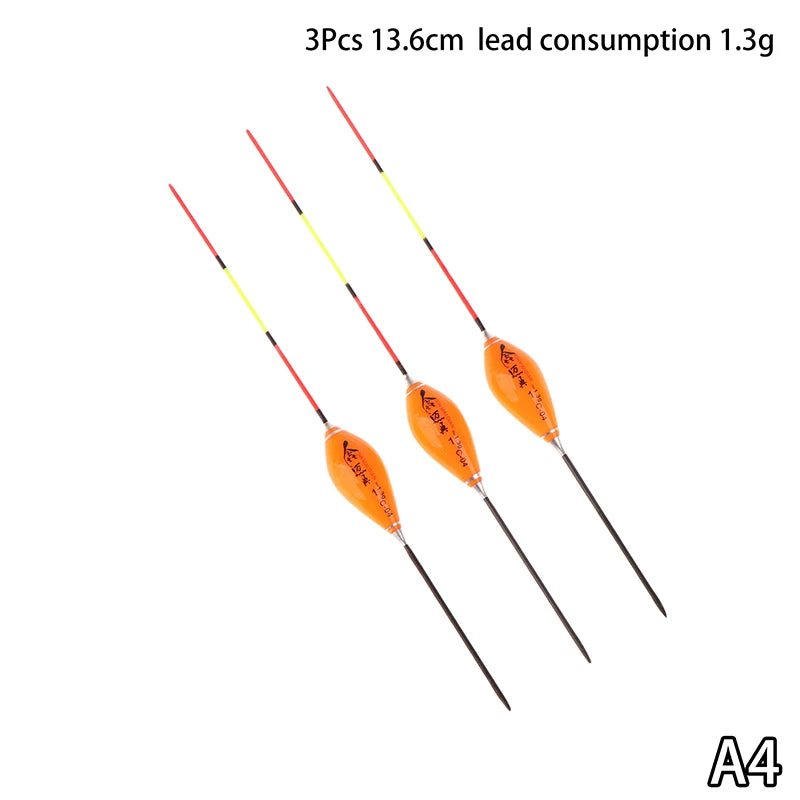 3-Pack High Sensitivity Fishing Floats – Plastic Bobbers Set Fishing Floats Axl A4