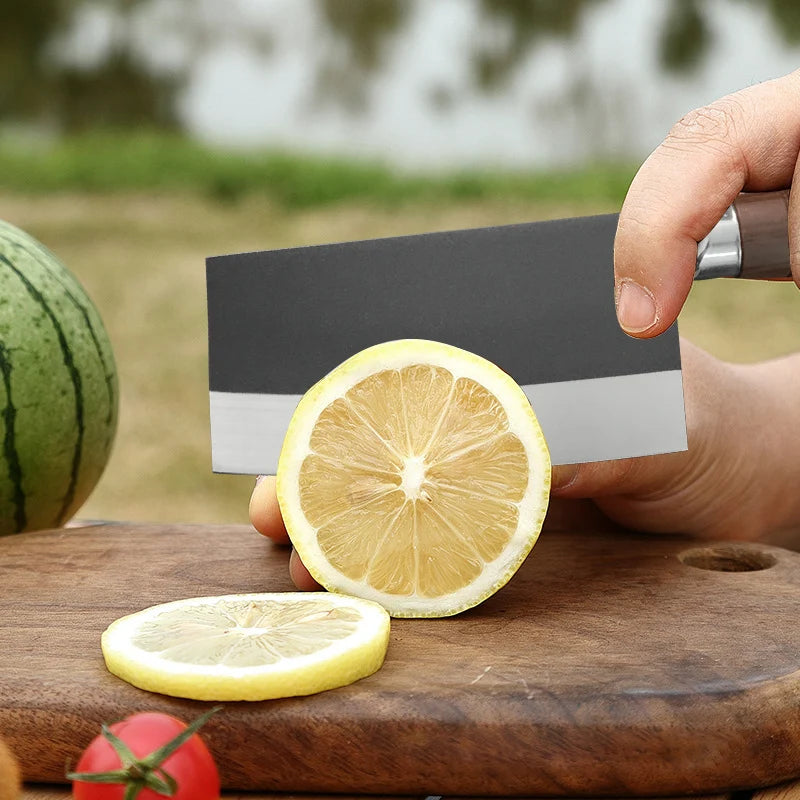 Forged Stainless Steel Cleaver – Wood Handle Chef Knife Kitchen Cleaver Knife Axl