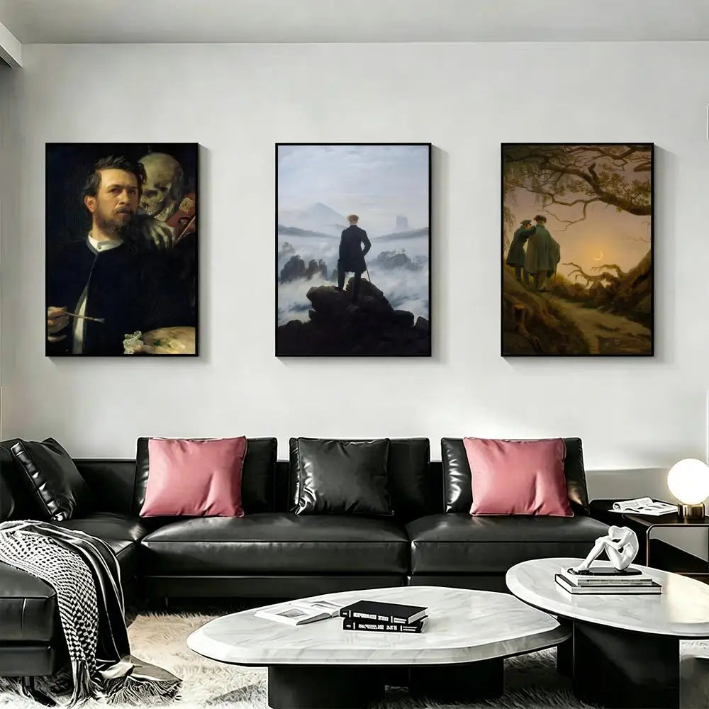 Caspar David Friedrich Art Poster – HD Waterproof Wall Decor Art Wall Poster Axl