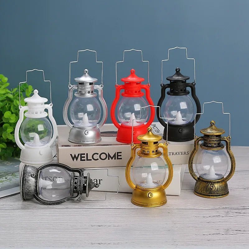 Retro Vintage LED Pumpkin Lantern – Halloween & Christmas Decor Decorative LED Lantern Axl