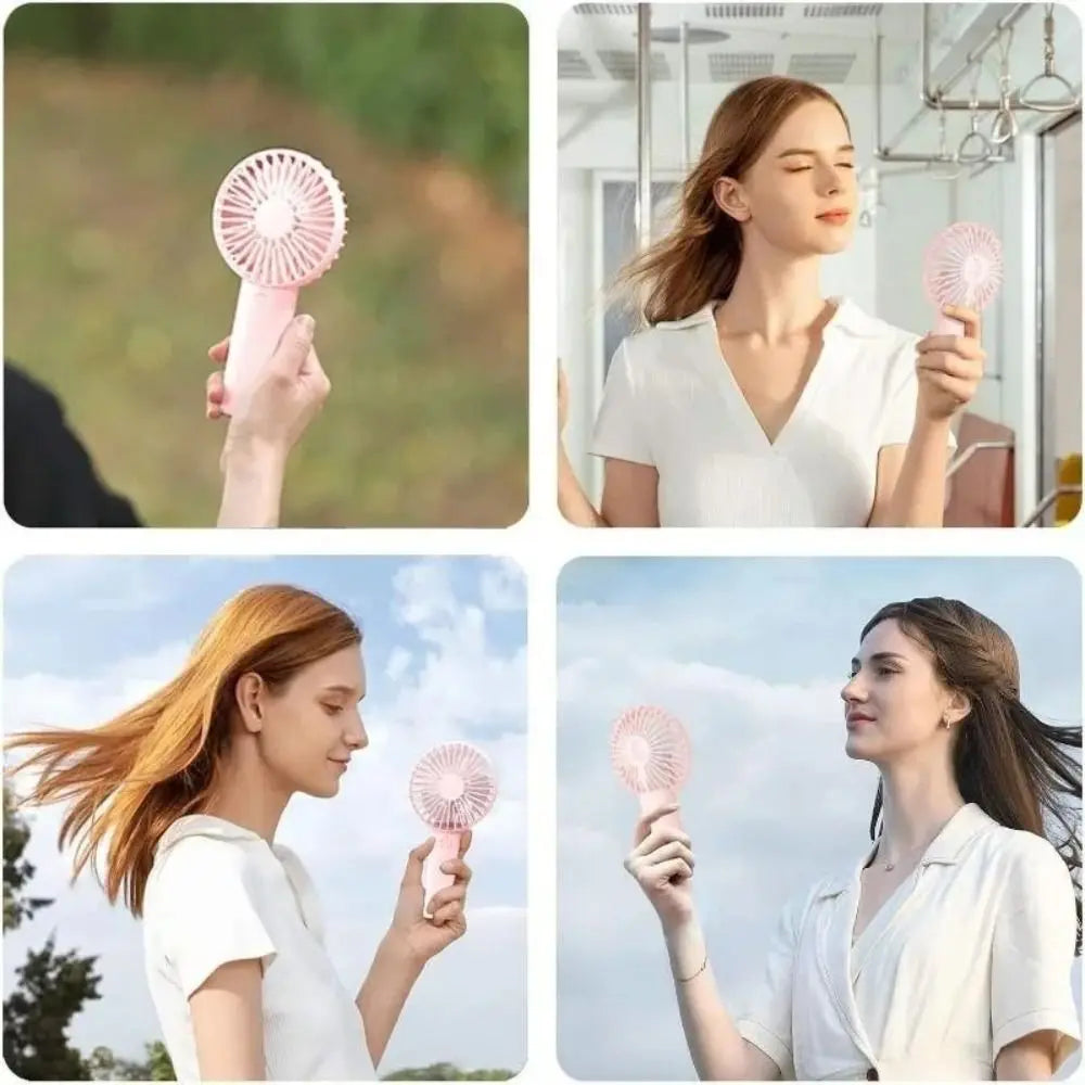 Portable USB Rechargeable Handheld Fan – Quiet & Compact Handheld Portable Fan Axl
